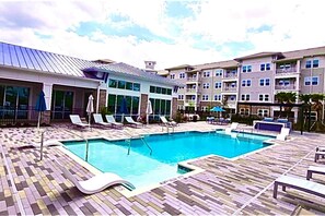 Outdoor pool - Riverfront Getaway • JAX Airport Access (Jacksonville)