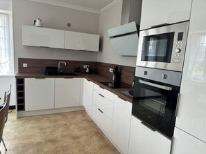 Mikrovågsugn, ugn, spishäll och diskmaskin