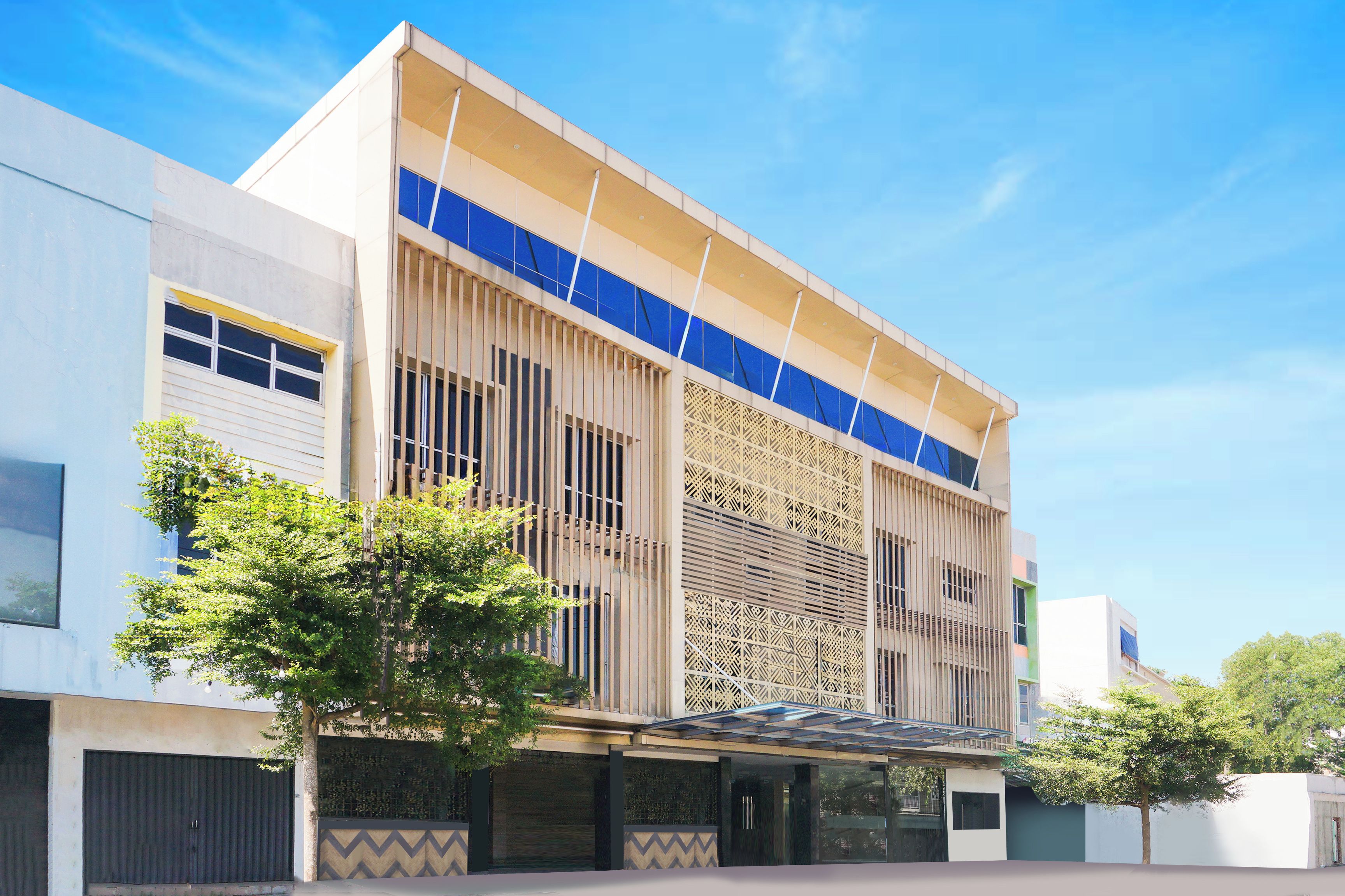 Façade de l’hébergement