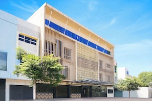 Façana frontal de l'allotjament
