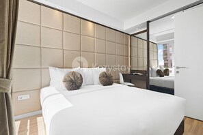 Apartment, 2 Bedrooms, City View | Laptop workspace, iron/ironing board, free WiFi