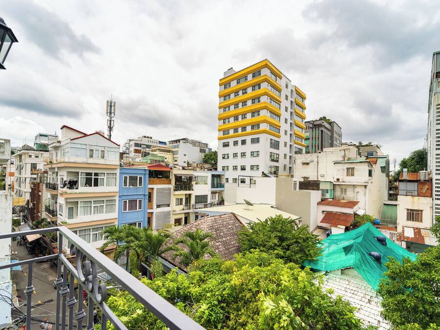 Kamar Double Deluks, balkon, pemandangan kota | Teras/patio