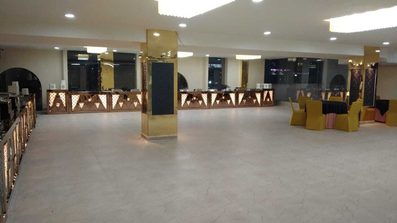 Outdoor banquet area