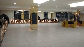 Outdoor banquet area