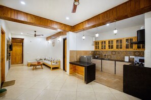 Family Double Room | Living area | LED TV - The Landour Wood House (Mussoorie)