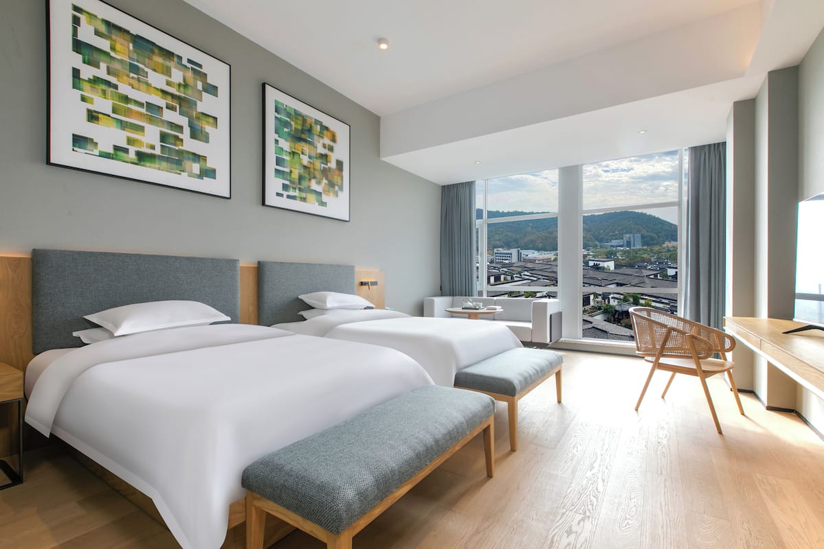 Down duvets, free minibar, blackout curtains, iron/ironing board