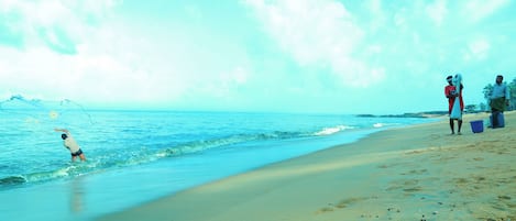 Beach nearby, white sand
