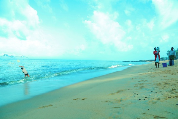 Beach nearby, white sand