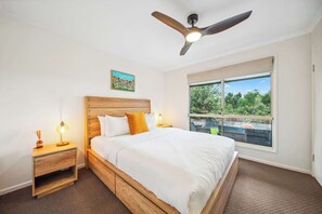 3 bedrooms, iron/ironing board, travel cot, WiFi