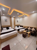 Egyptian cotton sheets, premium bedding, down comforters, in-room safe