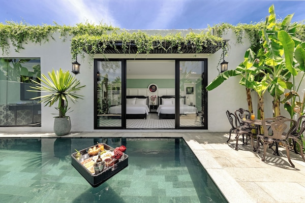 Luxury Quadruple Room, Private Pool | View from room