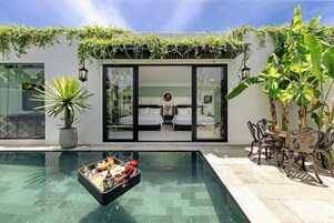 Luxury Quadruple Room, Private Pool | View from room