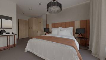 Superior Double Room, Garden View | In-room safe, desk, laptop workspace, blackout drapes