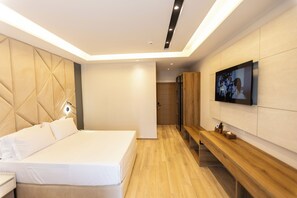 Double or Twin Room, Balcony, Pool View | In-room safe, desk, iron/ironing board, free WiFi