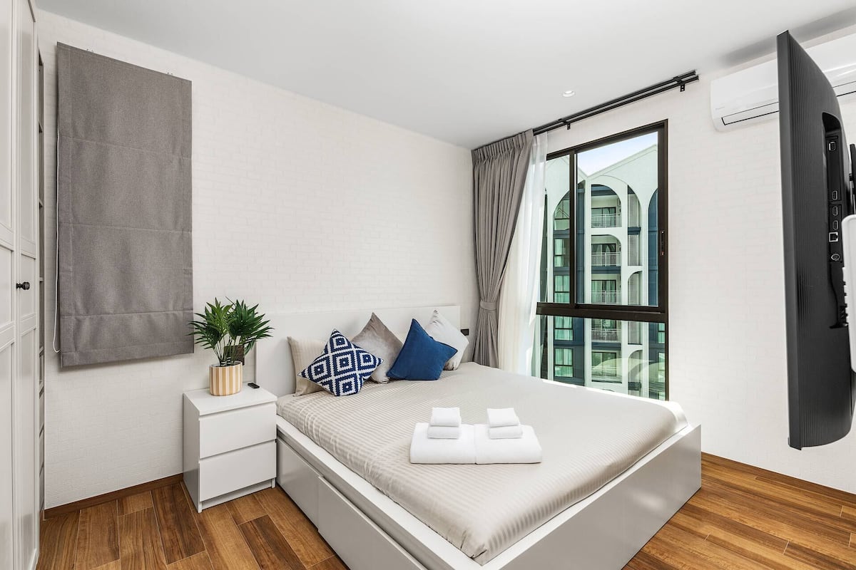 Apartemen Keluarga, 2 kamar tidur, Bebas Asap Rokok, balkon | Brankas, kedap suara, setrika/meja setrika, dan tempat tidur bayi gratis