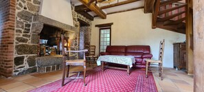 TV, fireplace, DVD player, stereo