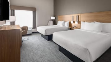 Bureau, espace de travail pour ordinateur portable, rideaux occultants