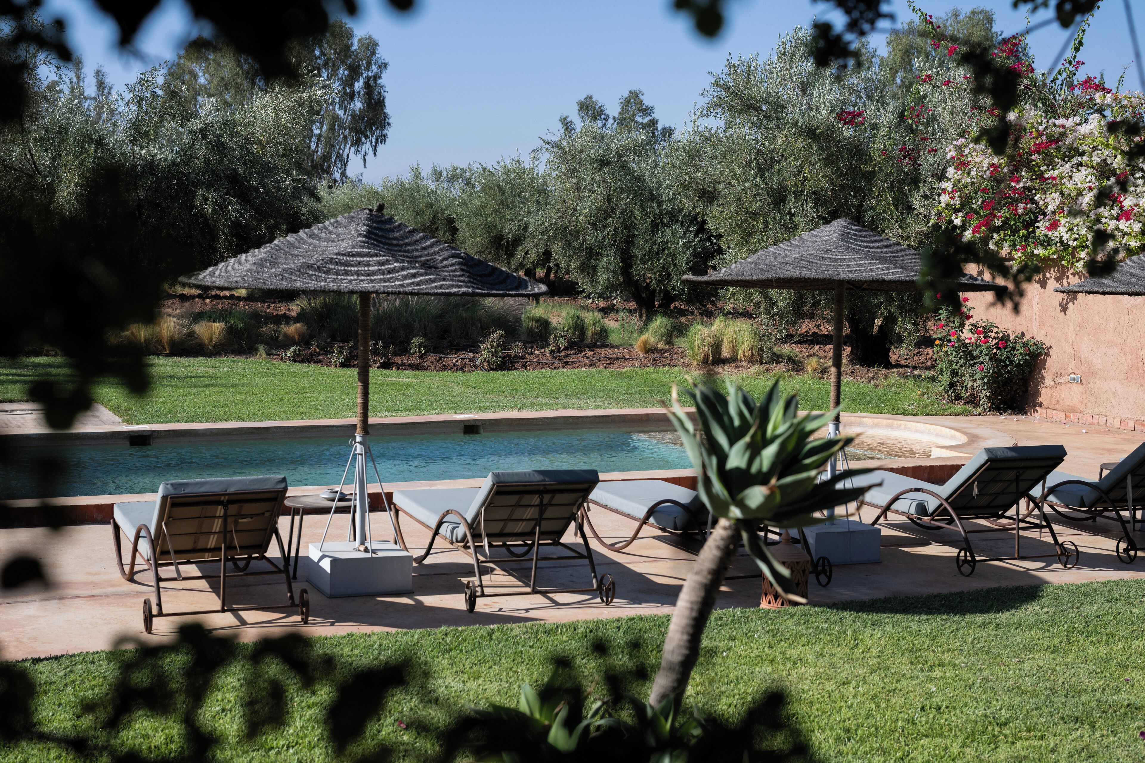 Chambre Double Confort pour 1 personne, 1 grand lit, patio, vue parc