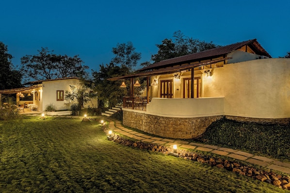 Front of property - evening/night