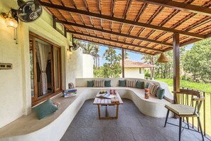 Terrace/patio - Cosmicstays Joshet Farmstay  (Mawal)