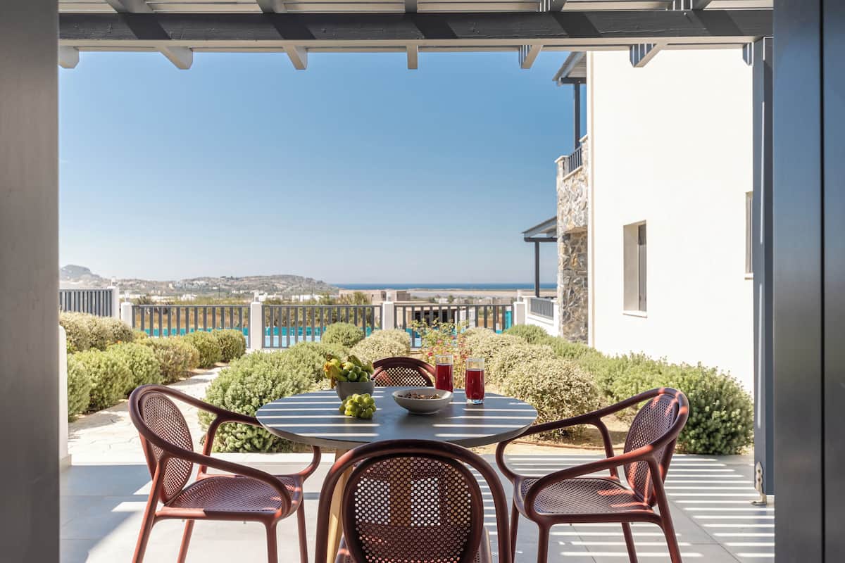 Family Villa, 2 Bedrooms, Sea View | Terrace/patio