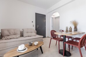 Suite Supérieure, 2 chambres, vue mer | Coin séjour