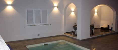 A heated pool