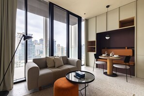 Apartment - Deluxe Studio With Balcony Full Burj Khalifa View (Dubai)