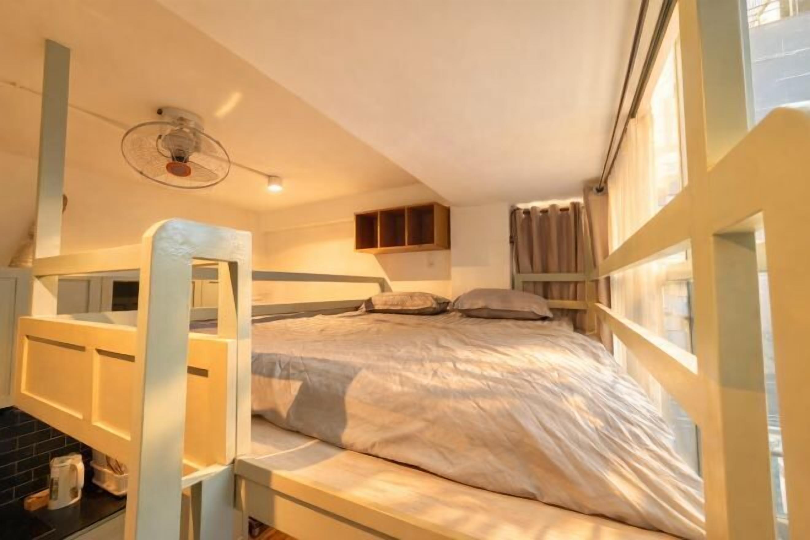 Memory-foam beds, individually furnished, desk, laptop workspace