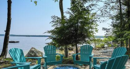 New for 2025! Frye Island Gem with Dock, Firepit, & Sandy Beach!
