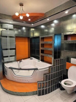 Hair dryer, towels, toilet paper