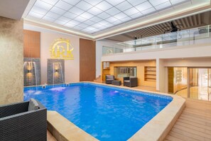 Indoor pool, outdoor pool