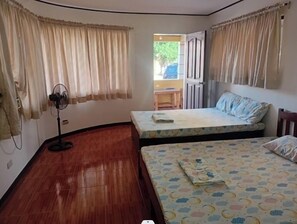 Family Room | Free WiFi, bed sheets - Hotel O Leonor Beach and Resort (Lemery)