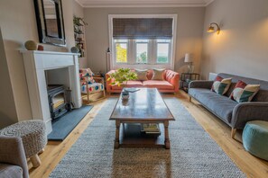 TV, fireplace, DVD player, books - Eastfield Lodge - Perfect Group accommodation (Leyburn)