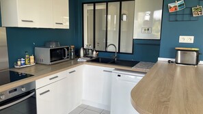 Microwave, oven, stovetop, dishwasher