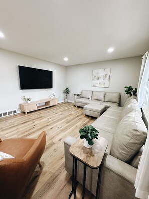 Smart TV, table football, books