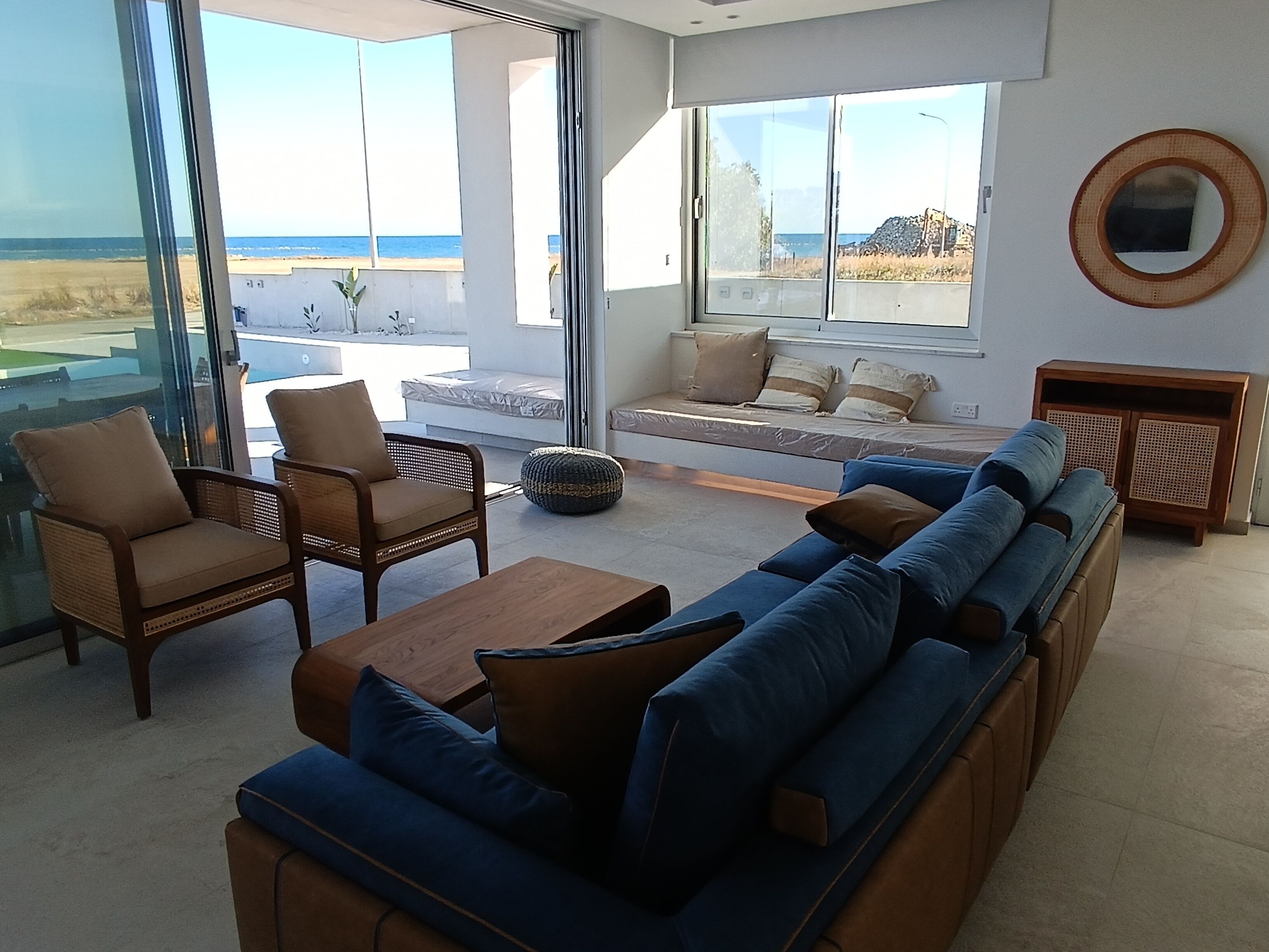 Unic 4 Bedrooms Beach Villa  Big Private Pool  Juccuzy  Barrel Sauna Sea View - Larnaca