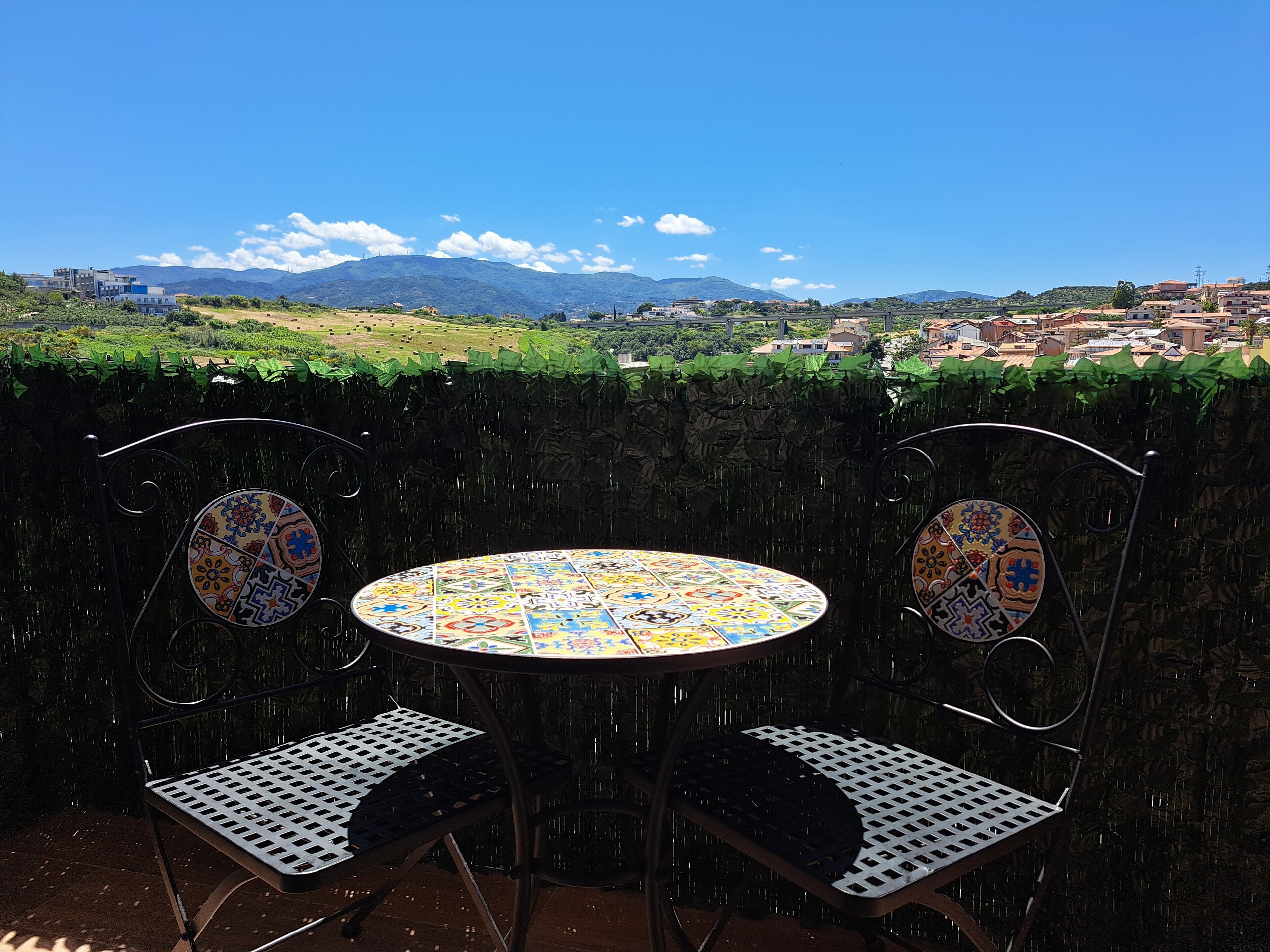 屋外ダイニングエリア