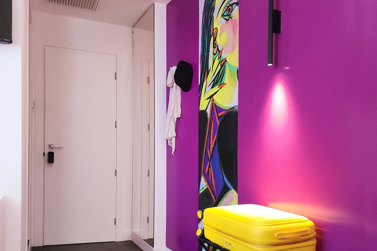 Double Room, City View (Dora) | Gebar bulu kapas, item bar mini percuma, peti besi dalam bilik