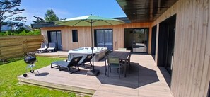 Outdoor dining - Villa le nid des dunes et spa - la villa - seafront (Santec)