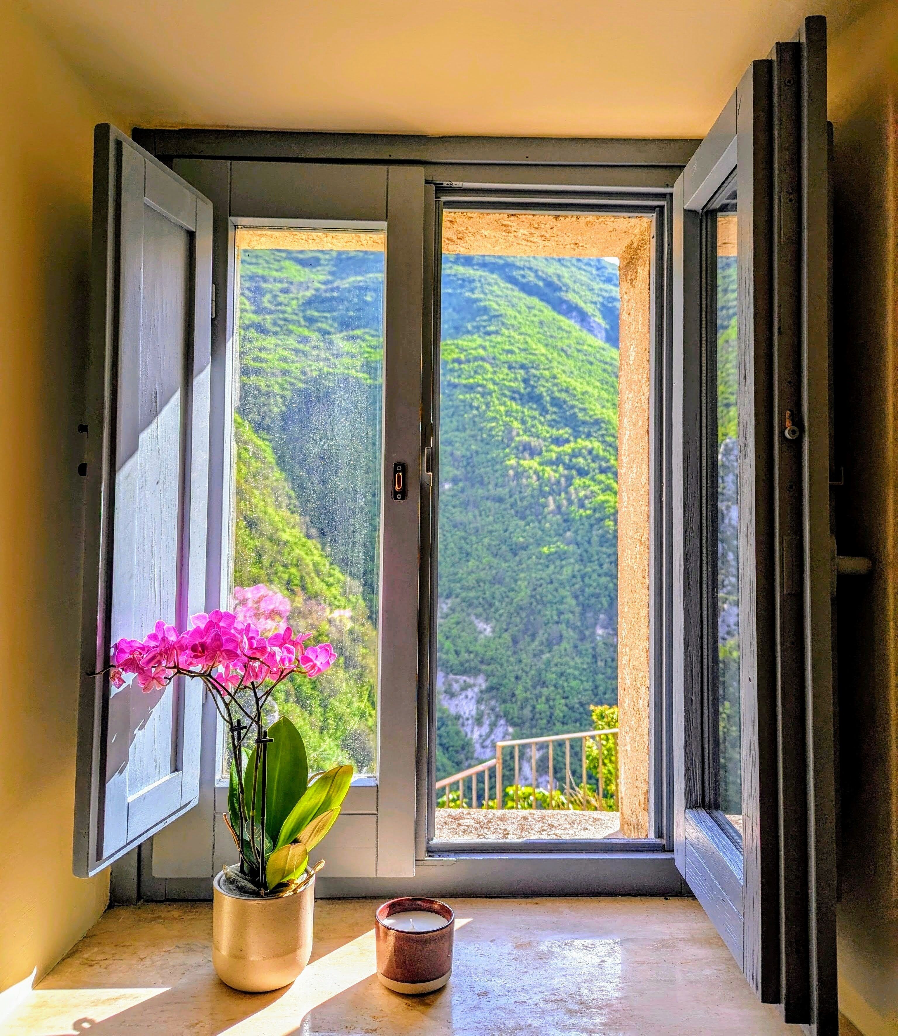 Blick von der Unterkunft