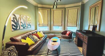 The Phoenix Lounge: Chic Heritage Flat in Halifax’s Heart