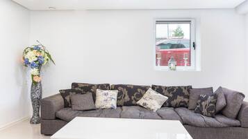 Apartment, 2 Bedrooms, Smoking, City View | Living room