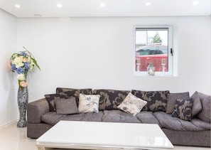 Apartment, 2 Bedrooms, Smoking, City View | Living room
