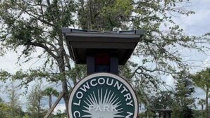 A sign for Low Country Celebration Park.