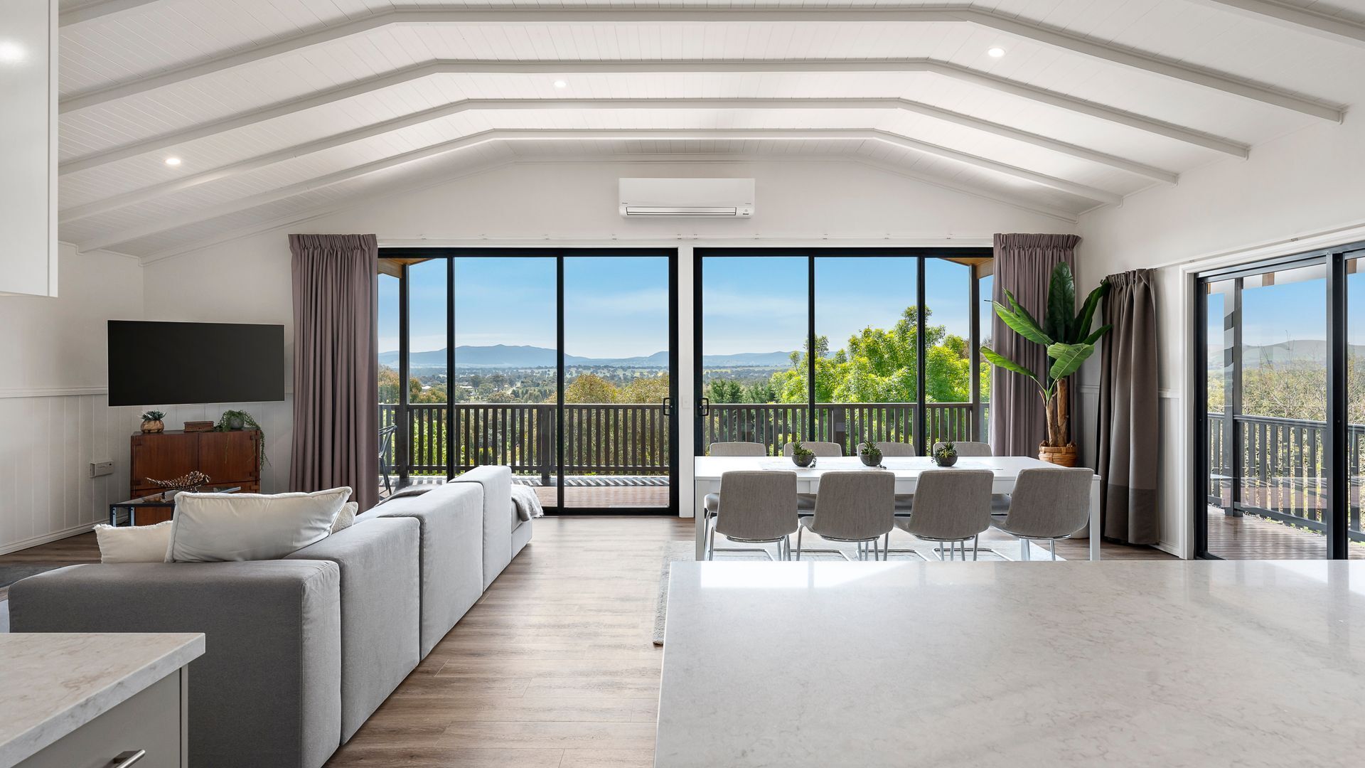 Smart TV, fireplace, table tennis, books