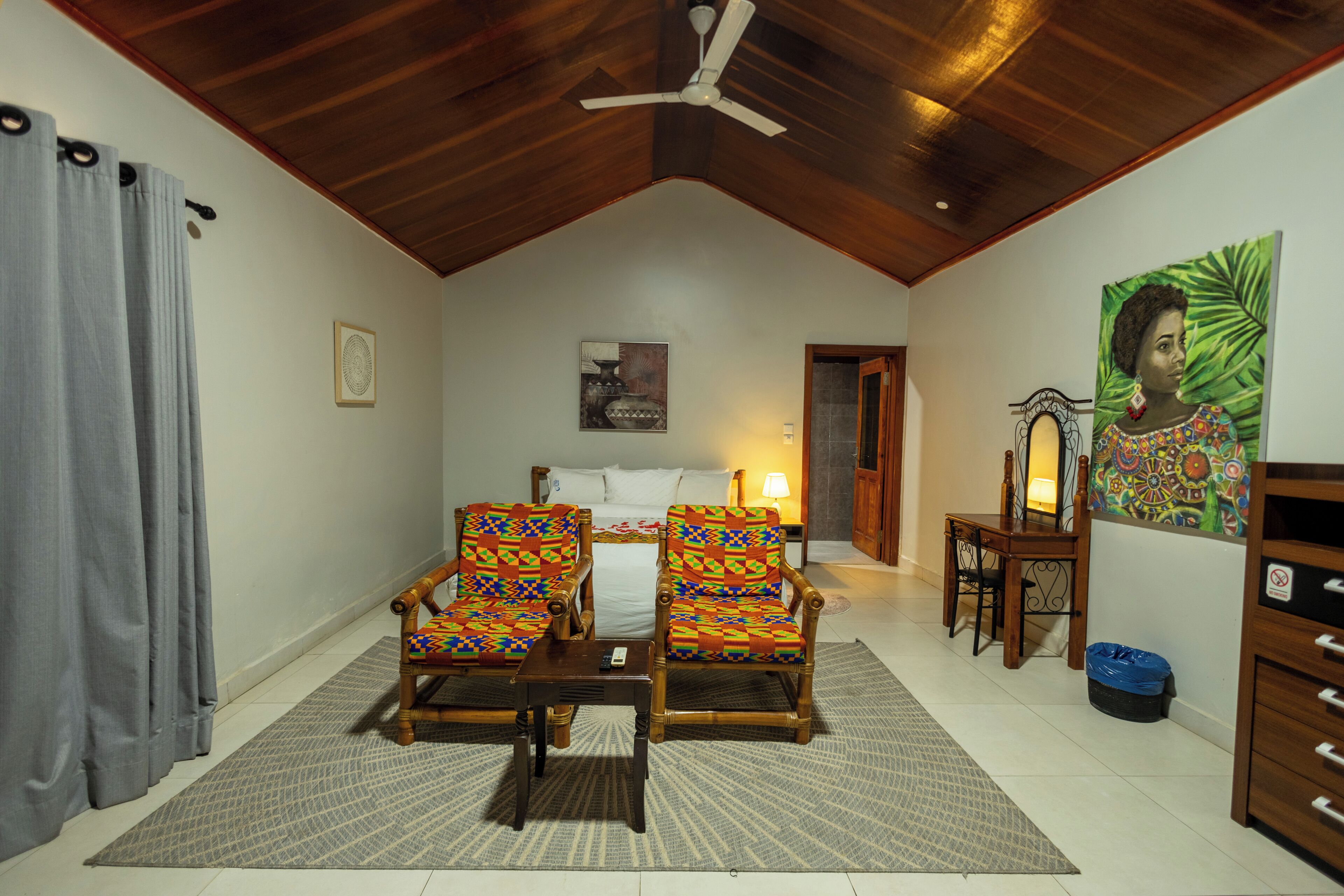 Classic Cottage, Pool View | Ruang kerja komputer riba, langsir/tirai gelap terus 