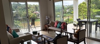 2-bedroom riverside first floor apartment in beautiful Kandy with AC, WiFi