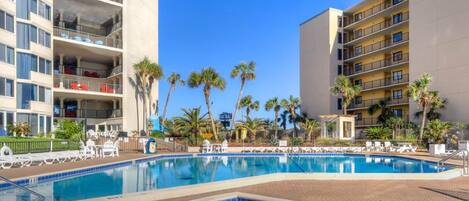 Studio, 2 Queen Beds (Top of the Gulf 110) | Pool | Outdoor pool