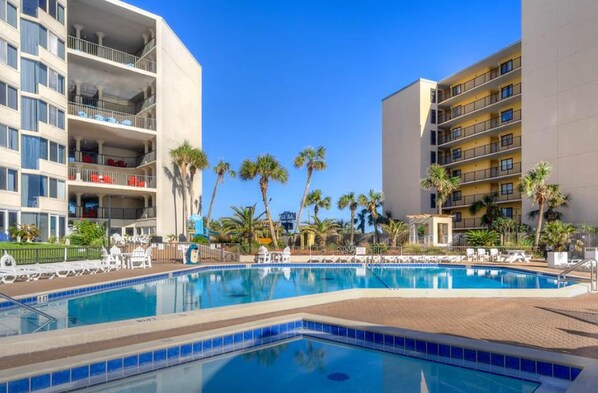 Studio, 2 Queen Beds (Top of the Gulf 110) | Pool | Outdoor pool